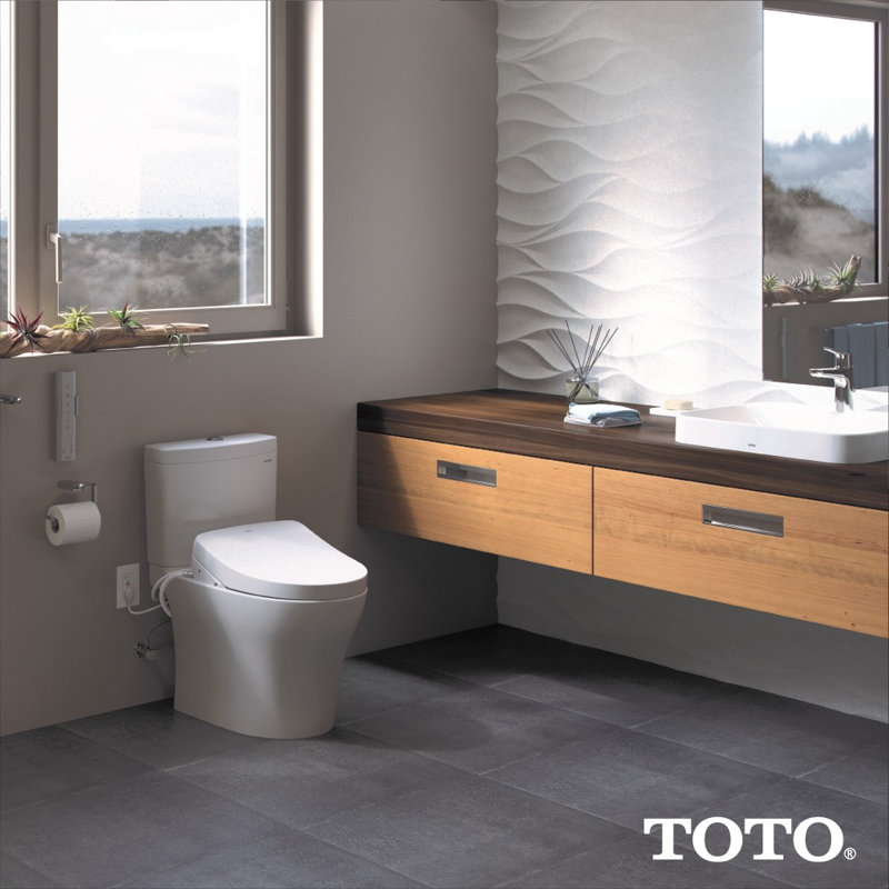 Washlet® Elongated Toilet Bidet Seat, Cotton
