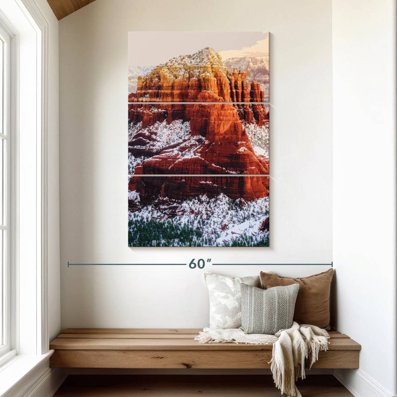 Illustration de neige Alvord Sedona, Arizona, H 50 po x l 32 po