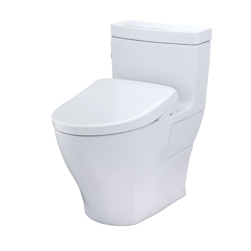Aimes® 1.28 GPF Auto Flush Elongated Floor Mounted S7A One-Piece Toilet (Seat Included)