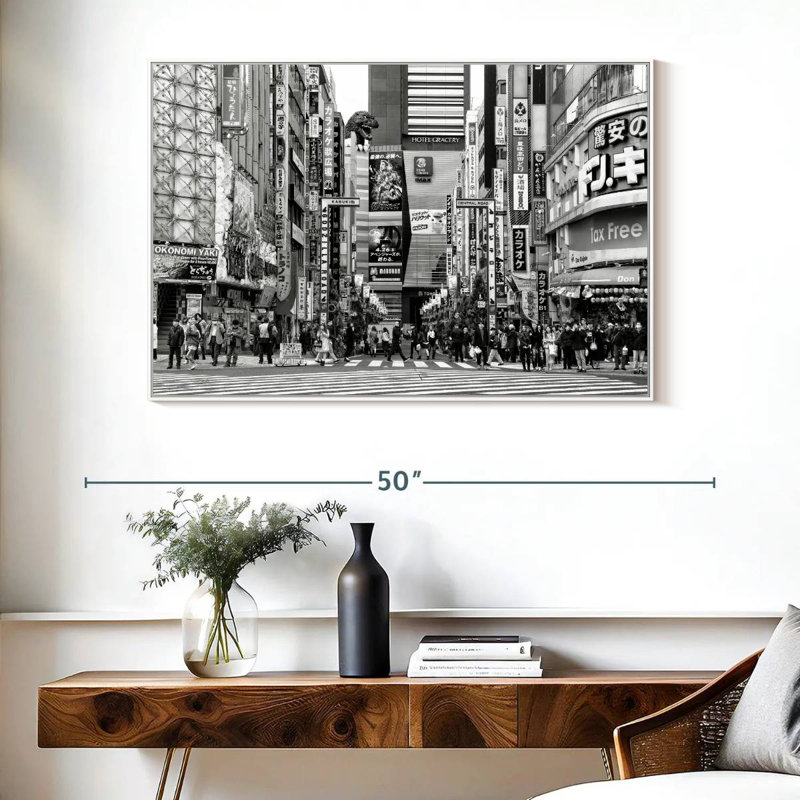 Godzilla Road, Cadre flottant blanc, 40 po x 27 po