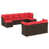 Coussin rouge / cadre brun est en rupture de stock
