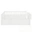 Queen Floor bed with Heightened Fence and bookshelf-286043229