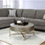 Table basse Weyton brun clair et champagne