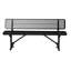 Banc de pique-nique en métal, banc de repas extérieur