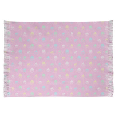 Tapis rose à motif de petit gâteau classique Mcguigan