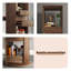 Bibliothèque rotative en bois massif Nut-Brown