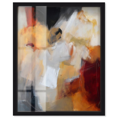 «Earth and Fire III Shadowbox Print Modern Abstracts» par Art Remedy