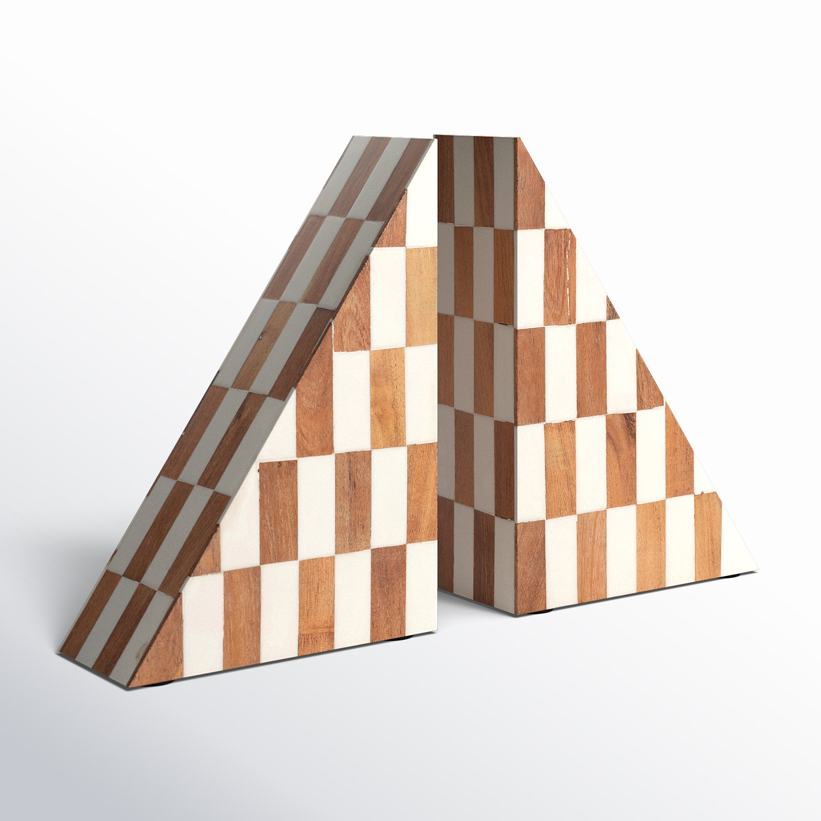 Loa Checkered Decorative Bookends