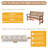 Outdoor Bench Seat Cushion，Features a non-slip sole，a hidden zipper，Patio Chair Cushions,36*14*4 in,beige-319379648-316784541