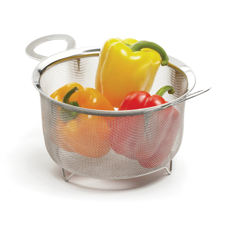 Design Imports Mesh Colander, 4.75" H x 8" W x 8" L
