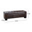 Banc de rangement en similicuir Helki-285706701
