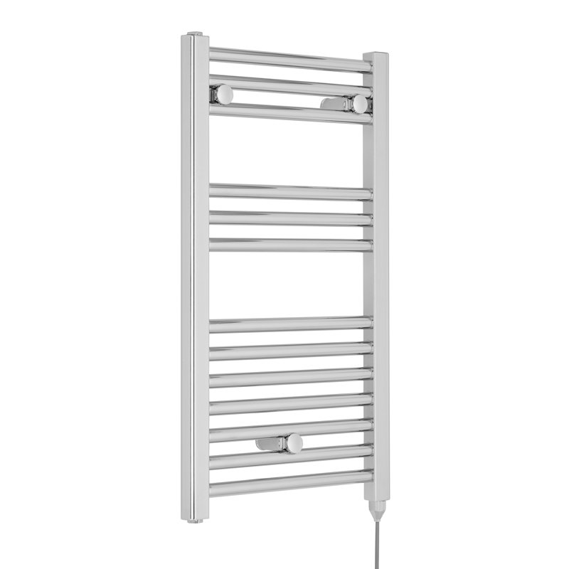 Spa Collection Straight Towel Rail Heated Towel Rails, 72cm H x 40cm W x 3cm D, Chrome