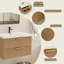 Meuble-lavabo flottant avec lavabo simple blanc Maxbano-1452297710-1452297696