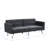 Dark Gray Bed With Construction And Design Grey Lounge Soft Cushioning-1632952085