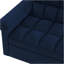 Canapé-lit avec causeuse Loveseat, dossier réglable bleu