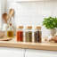 24Pcs Glass Spice Jars with Bamboo Lids