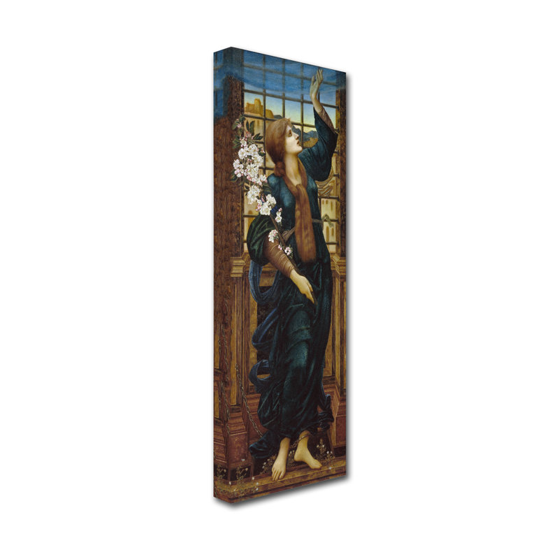 "Hope" par Edward Burne-Jones-impression sur tissu, H 24 po x l 8 po x P 2 po
