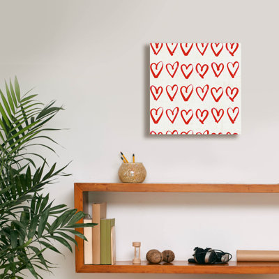  'Xoxo 1 A' by Anne Tavoletti Canvas Wall Art, 12" x 12"