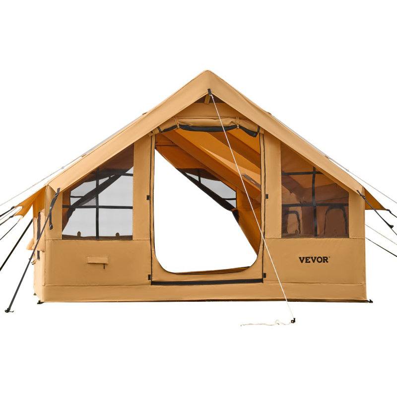 Tente gonflable de camping pour 5 à 8 personnes avec pompe et installation facile