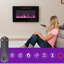 Auzenne 30'' W Matte Black Electric Fireplace
