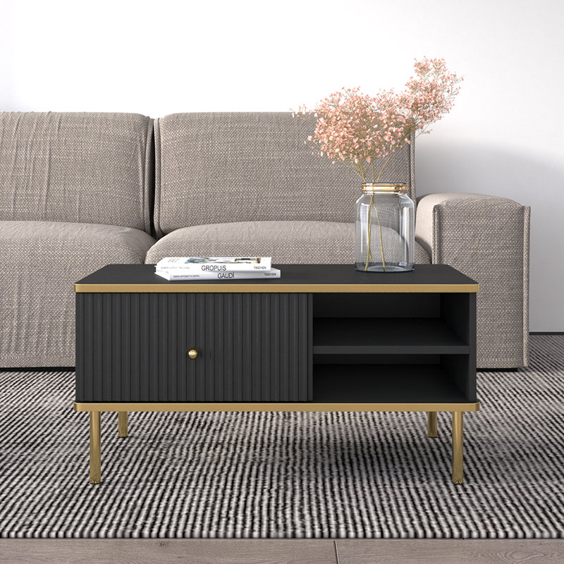 Table basse 35 "Medford, Noir