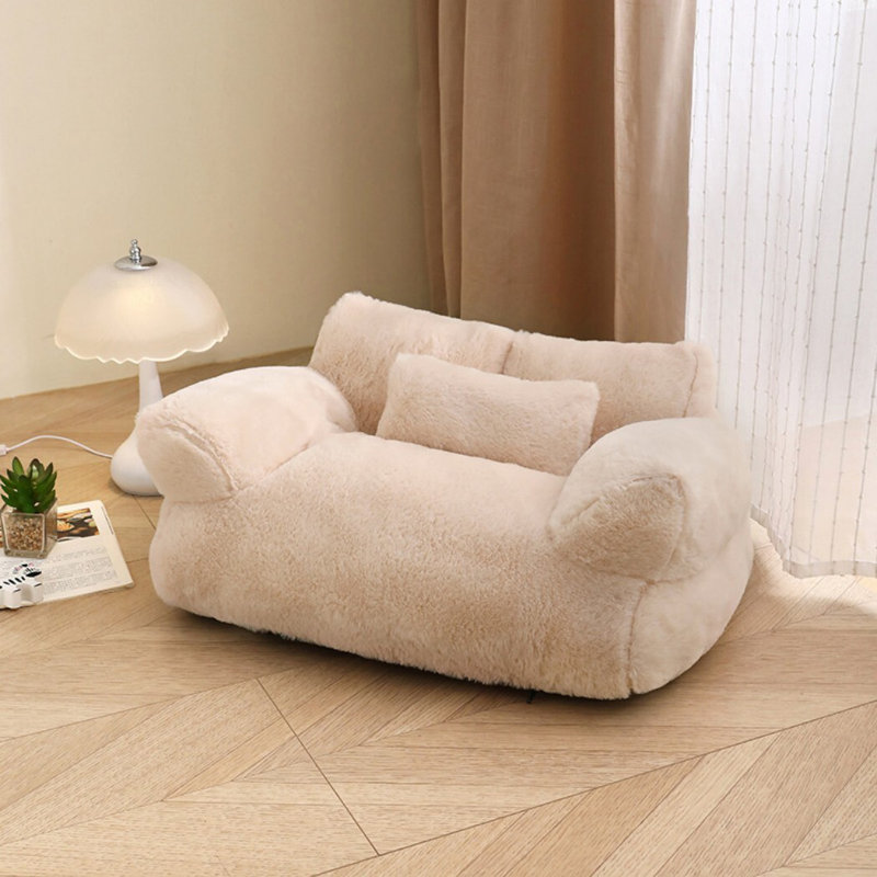 Canapé pour chat avec housse amovible pour lit pour chien ou chat, Petit (L 29,53 po x l 20,08 po)