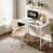 Table blanche / chaise beige est en rupture de stock