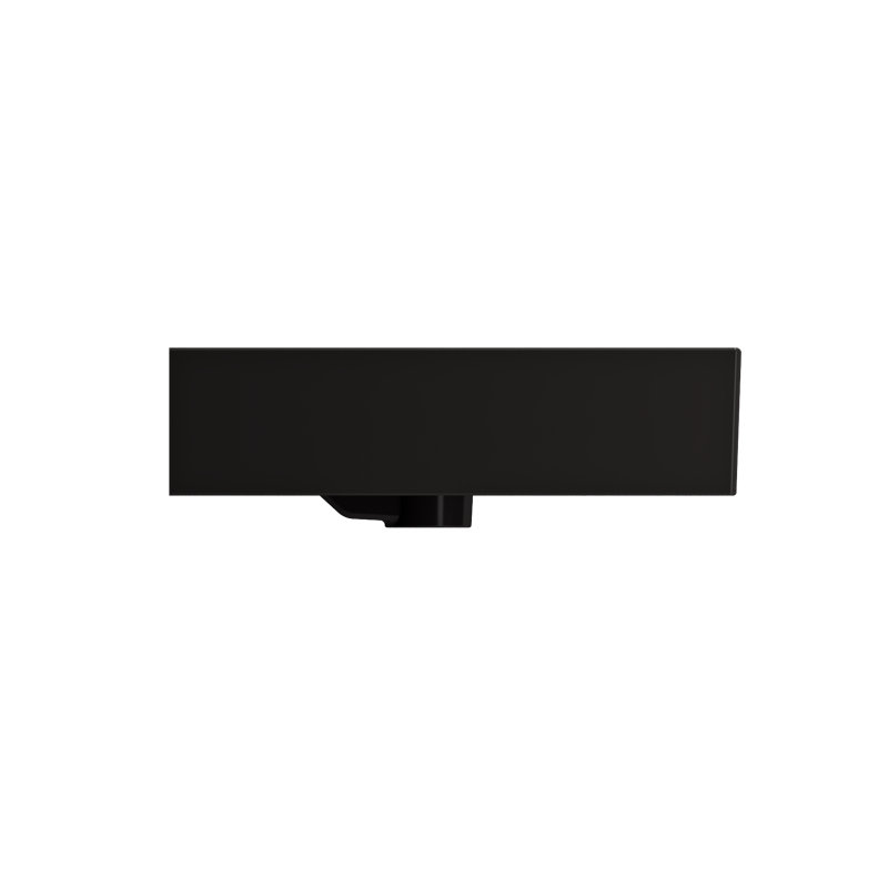 Milano Bathroom Sink, Matte Black, Matte Black