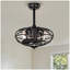 Ventilateur de plafond en cage de 18,1 po avec télécommande, minuterie, ventilateur de plafond intérieur à 3 vitesses pour maison de campagne, salon de chambre à coucher (sans ampoules incluses)