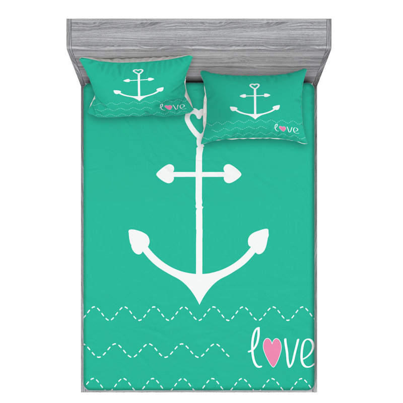 Microfiber Sheet Set, Queen Sheet Set with Fitted Sheet