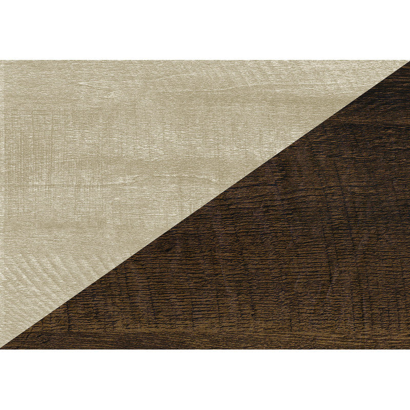 Table d'appoint, H 22 po, table de bout, rangement, table de chevet, chambre à coucher, salon, stratifié beige, stratifié chêne foncé, contemporain