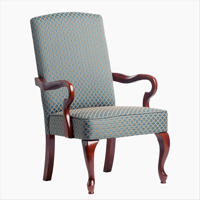Fauteuil à col de cygne bleu DeLaney