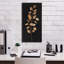  «Farm Branch 1 On Black» par Silvia Vassileva, art mural sur toile, 12 po x 24 po