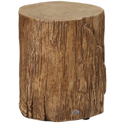 Tree Stump Stool by Millwood Pines