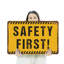 Enseigne de sécurité en aluminium 18 po x 24 po Safety First Street-119480492