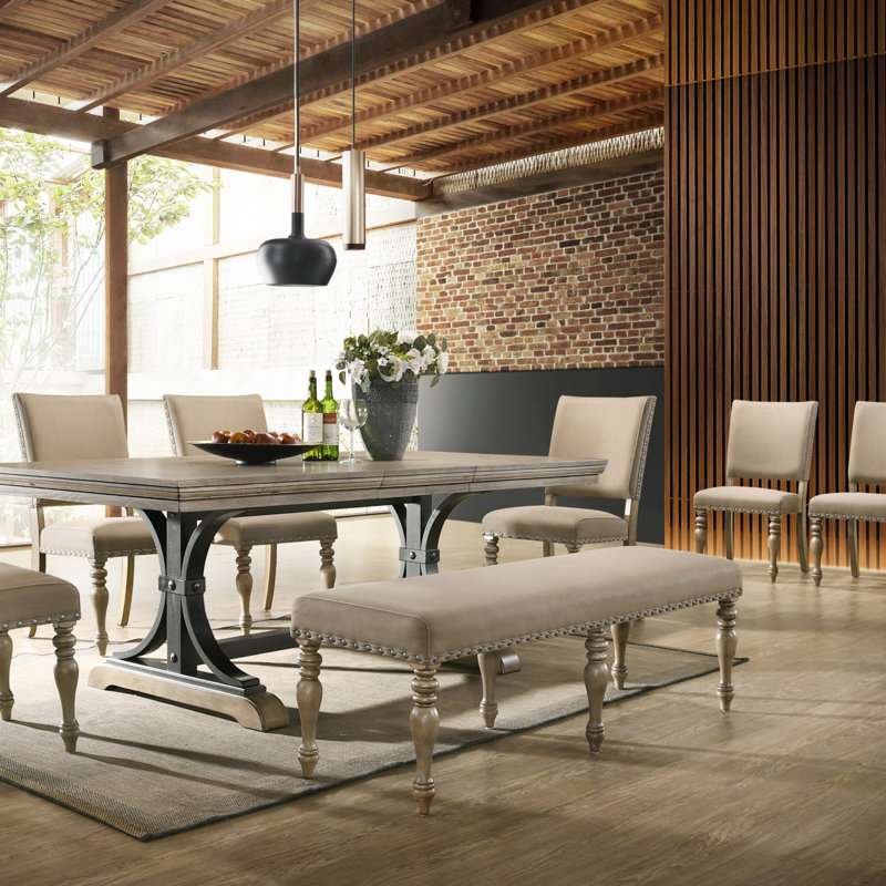 Dasher Microfiber / Microsuede Upholstered Bench