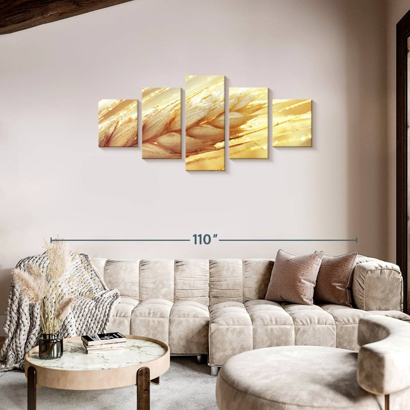 Wheat, 34" H x 74" W