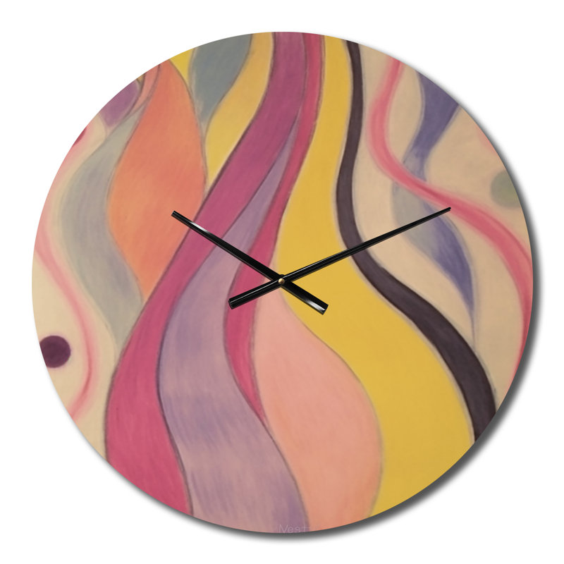 Horloge murale en métal Shadow Dance, Petit