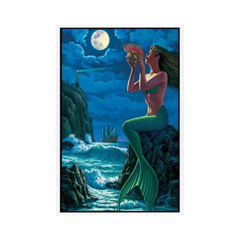 The Sounds Of Night by Wil Cormier - Gallery-Wrapped Canvas Giclée on Canvas, White Framed, 66.04 cm H x 45.72 cm W