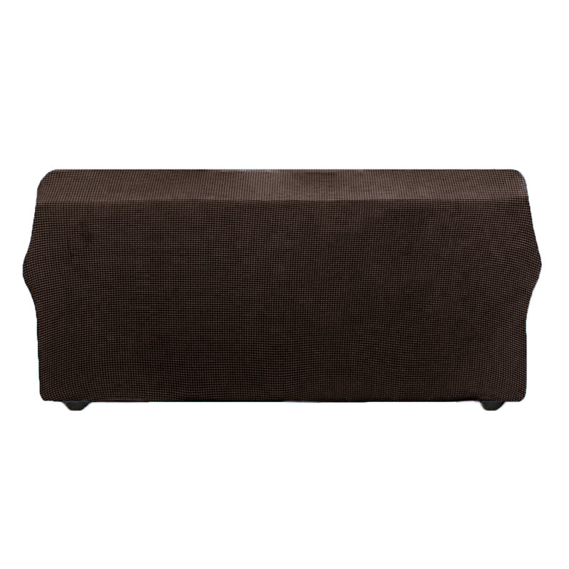 Ensemble de housse pour canapé et causeuse 2 pièces, Mélange de polyester chocolat