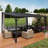 12 Ft X 14 Ft Metal Pergola With Canopy-125762759