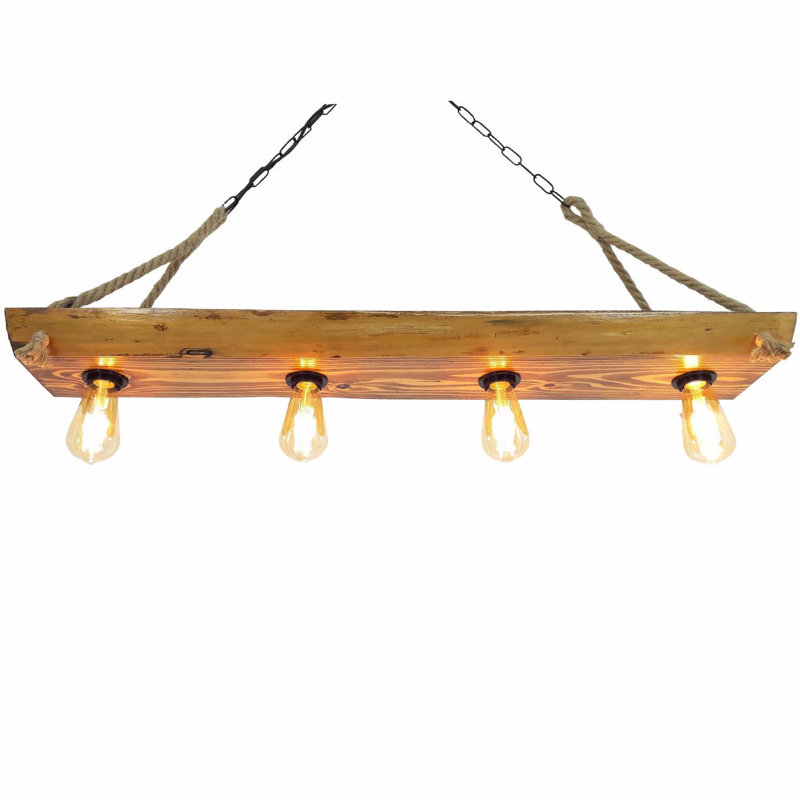 Lustre pour îlot de cuisine à 4 lumières Chanice