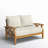 Cotesfield 54.25'' Wide Teak Loveseat with Cushions-1662435008