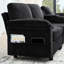 Canapé modulaire moderne en L avec rangement tout-en-un, poches d'accoudoirs de rangement latérales, console centrale avec porte-gobelet, repose-pieds avec rangement relevable, siège multi-siège confortable