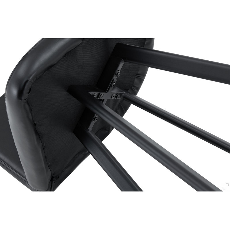 Chaise de salle à manger de style seau, Black, Black