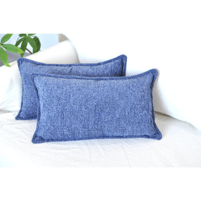 Housses de coussin lombaire 12 x 20 pouces (ensemble de 2) taies d'oreiller moelleuses en velours