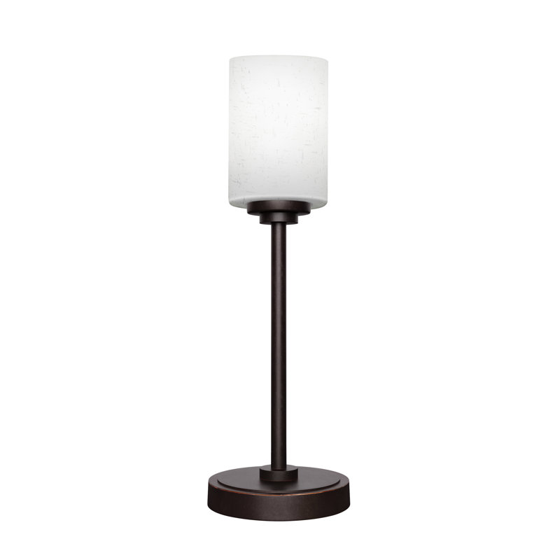 Aneka Accent Lamp Shown With 4" Glass, Dark Granite, White