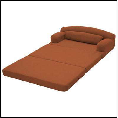 Foldable Corduroy Loveseat with soft cushion