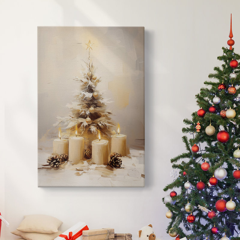 Art des Fêtes de Noël - Toile tendue avec châssis - Série 2-CECXLVII, H 27 po x l 18 po