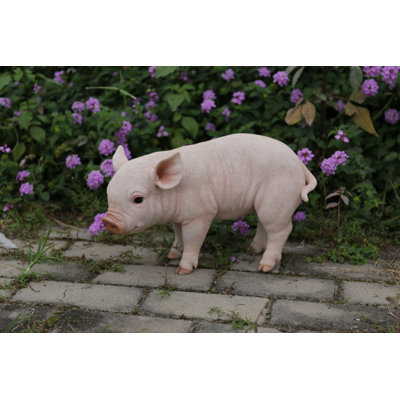 Statue bébé cochon debout